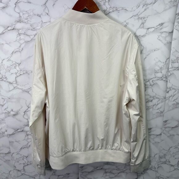 H&M Men’s Bomber Jacket sz XXL Cream Full Zip NEW # G442 - Picture 7 of 9